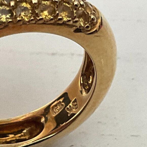 Faboulous and unique 14k gold and citrine ring - Picture 7 of 7